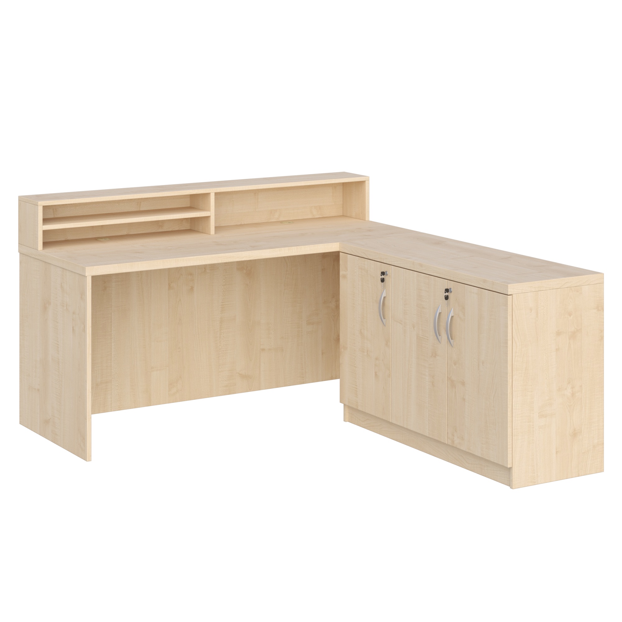 KUJAWIAK PREMIO ZESTAW 13 - Biurko z nadstawką dł. 1600 z komodą Nr 3 - obrazek 3