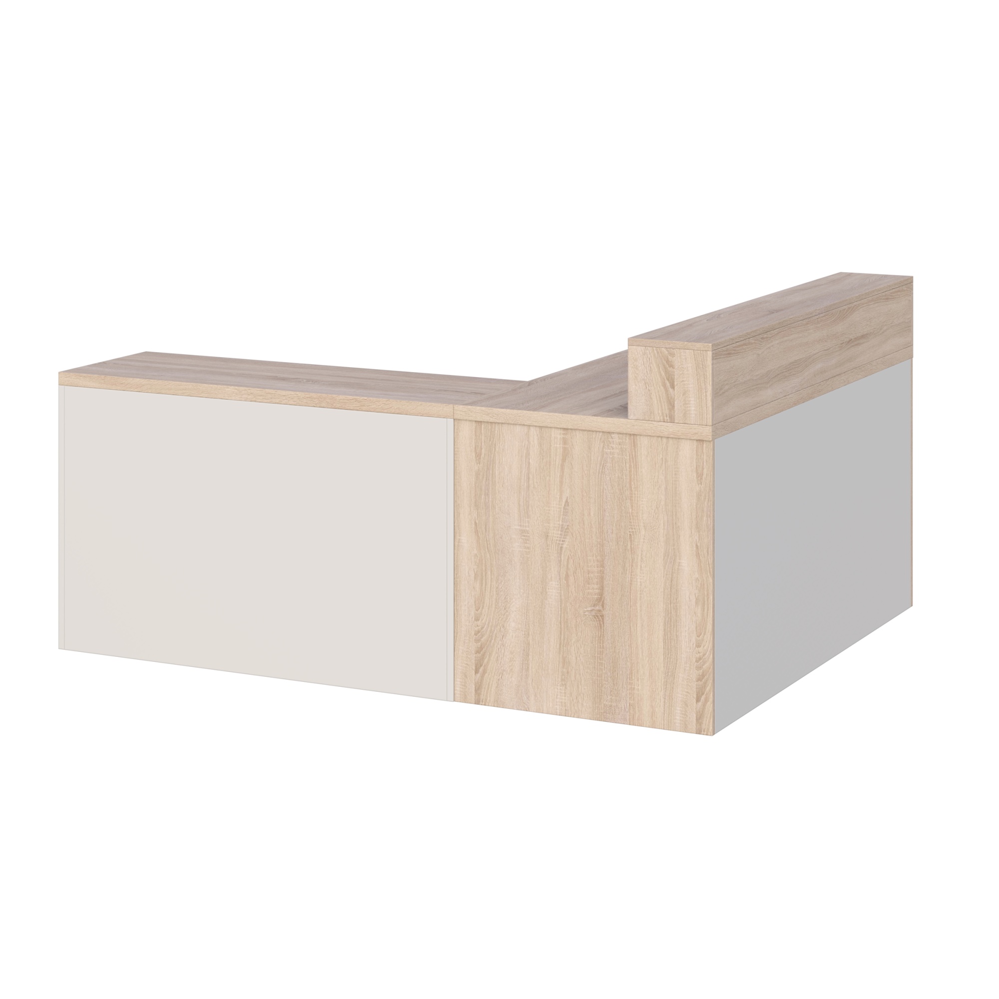 KUJAWIAK PREMIO ZESTAW 13 - Biurko z nadstawką dł. 1600 z komodą Nr 3 - obrazek 2