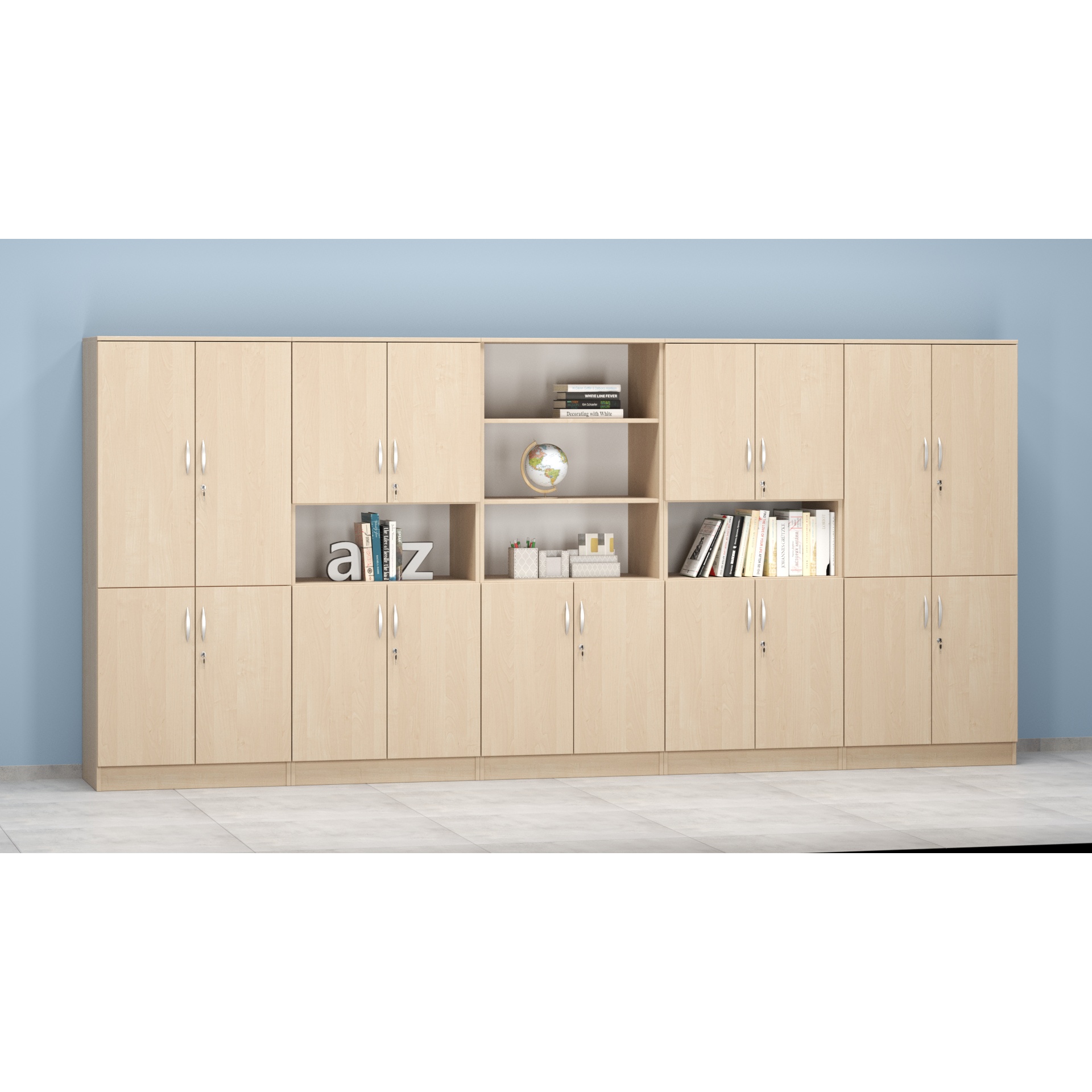 Zestaw szaf Kujawiak MAXI Nr 104 do klas i pracowni szkolnych