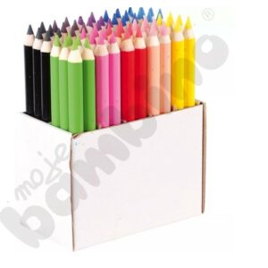 Zestaw stolikowy kredek Bambino w drewnianej oprawie