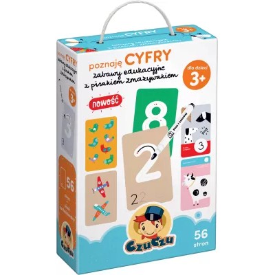 Czuczu. Poznaję cyfry. Zabawy edukacyjne z pisakiem zmazywakiem 3+