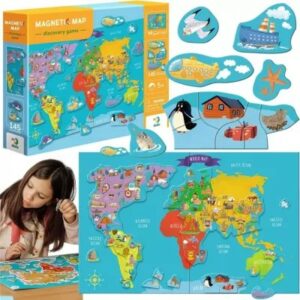 Dodo. Gra magnetyczna. Mapa świata