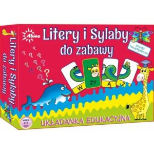 Litery i sylaby do zabawy. Układanka edukacyjna
