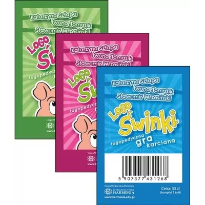 Logoświnki. Logopedyczna gra karciana (3 talie)