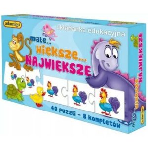 Małe Większe Największe. Układanka edukacyjna
