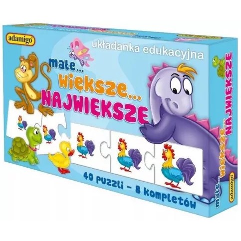 Małe Większe Największe. Układanka edukacyjna