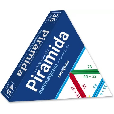 Piramida matematyczna. Układanka edukacyjna Dodawanie do 100