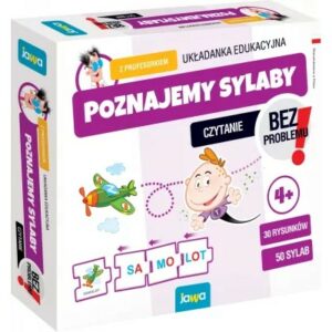 Poznajemy sylaby z Profesorkiem. Układanka edukacyjna