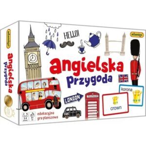 Quiz. Angielska przygoda. Edukacyjna gra planszowa