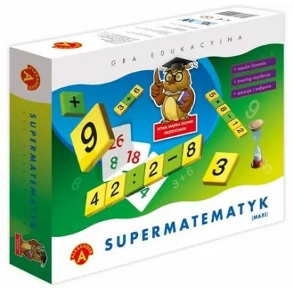 Supermatematyk. Maxi. Gra edukacyjna. Sowa Mądra Głowa