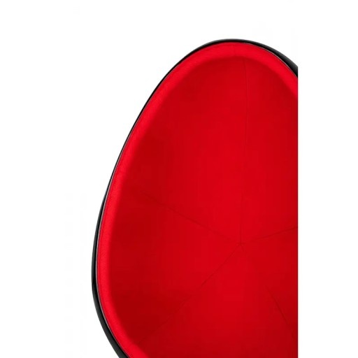Fotel OWAL czarny-czerwony - obrazek 6