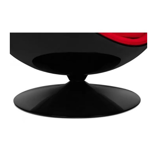 Fotel OWAL czarny-czerwony - obrazek 8