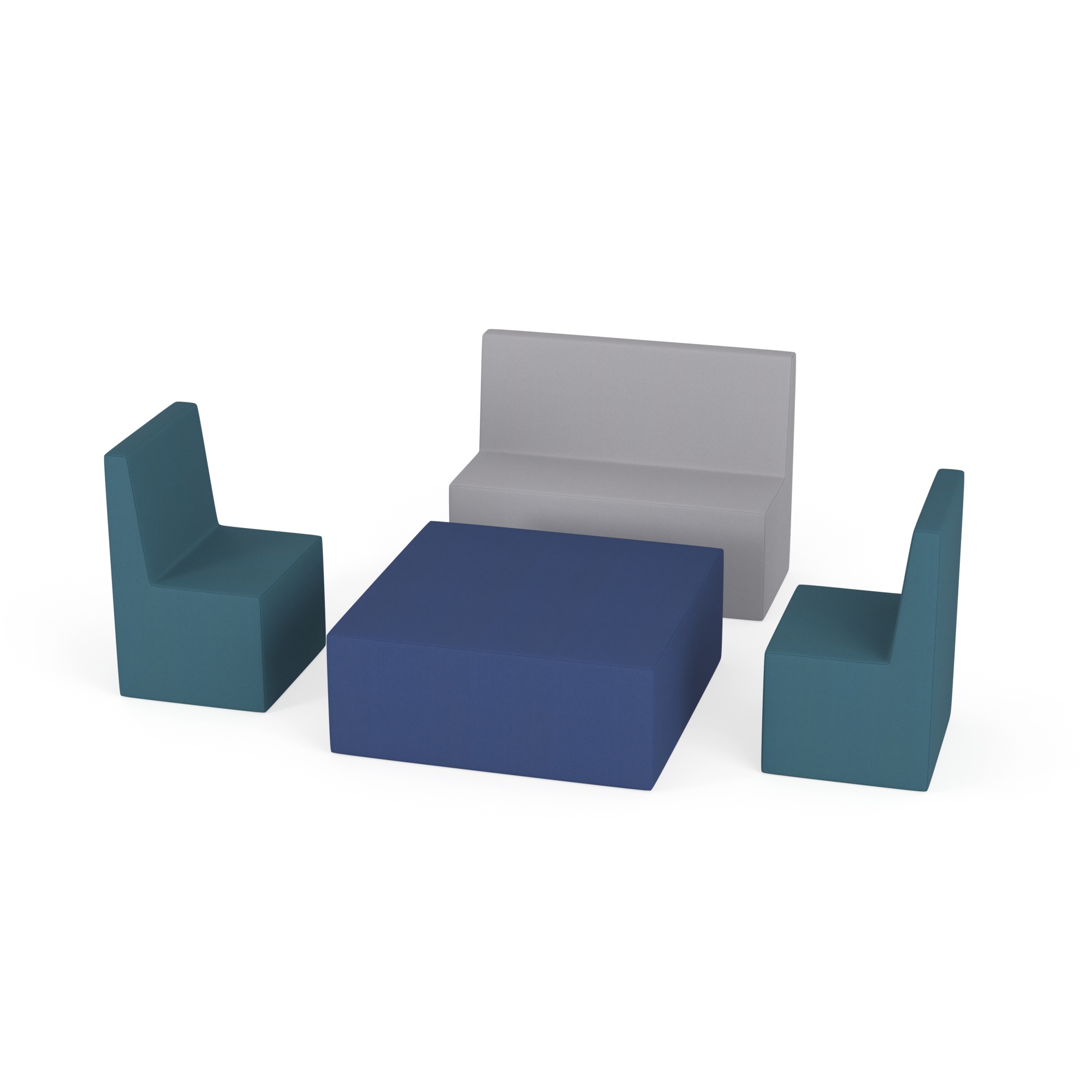 Zestaw puf Tobo Light 2 granatowy, rozmiar 1