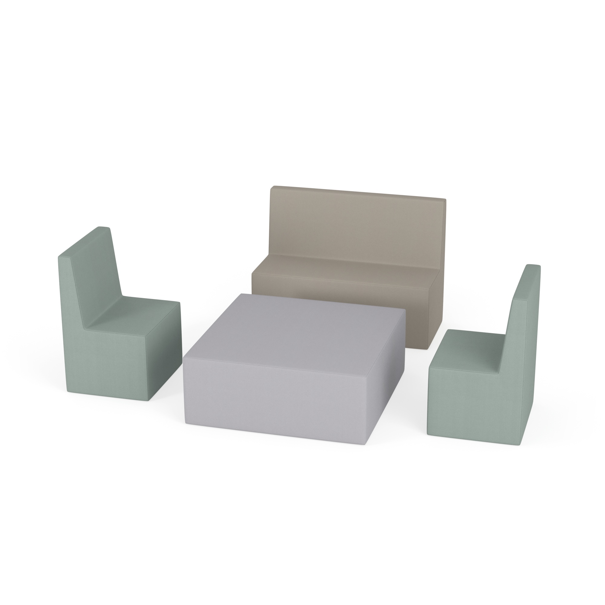 Zestaw puf Tobo Light 2 beżowy, rozmiar 4