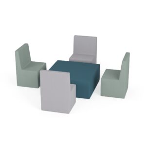 Zestaw puf Tobo Light 3 zielony, rozmiar 1