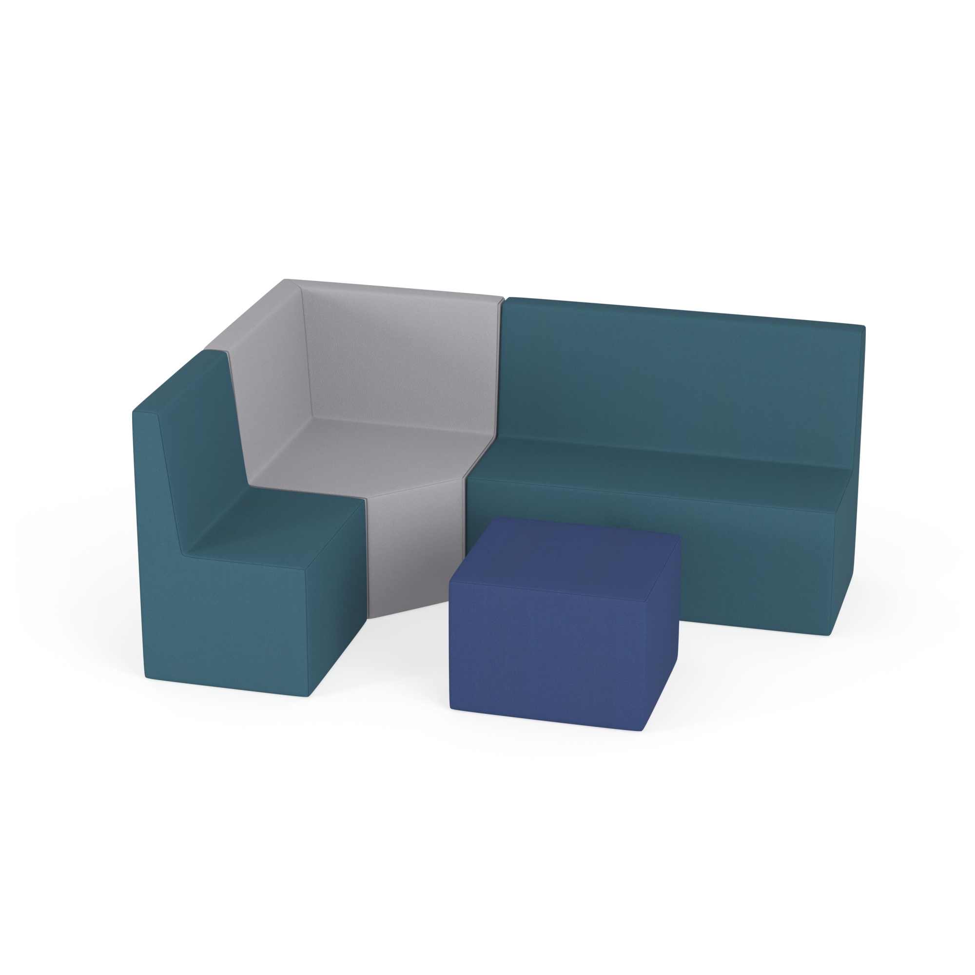 Zestaw puf Tobo Light 4 zielony, rozmiar 3