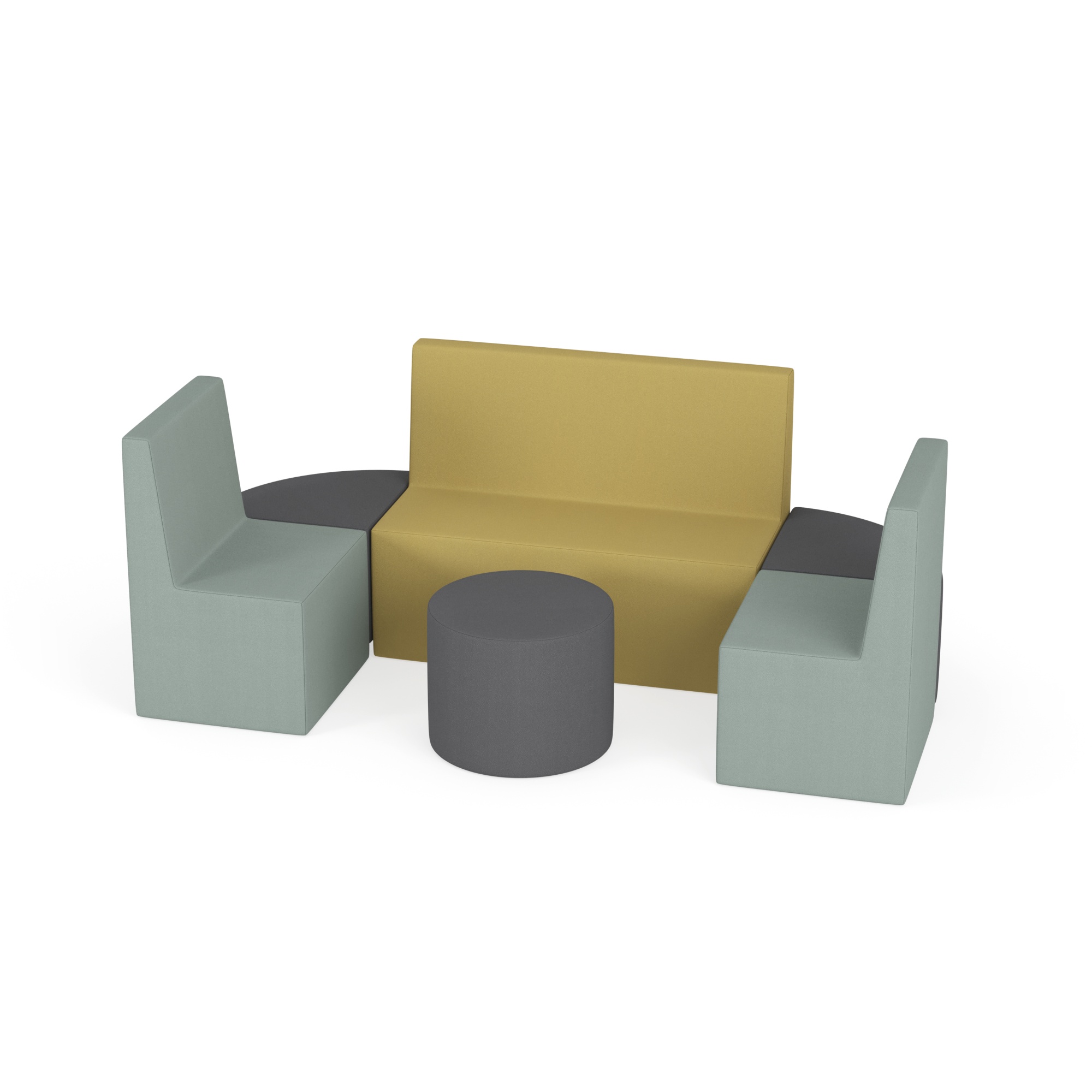 Zestaw puf Tobo Light 8 brązowy, rozmiar 1