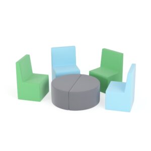 Zestaw puf Tobo Light 9 zielony/niebieski, rozmiar 2