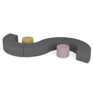 Zestaw puf Tobo Light 18 szary, rozmiar 4