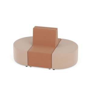 Zestaw puf Tobo 1 brązowy, rozmiar 5