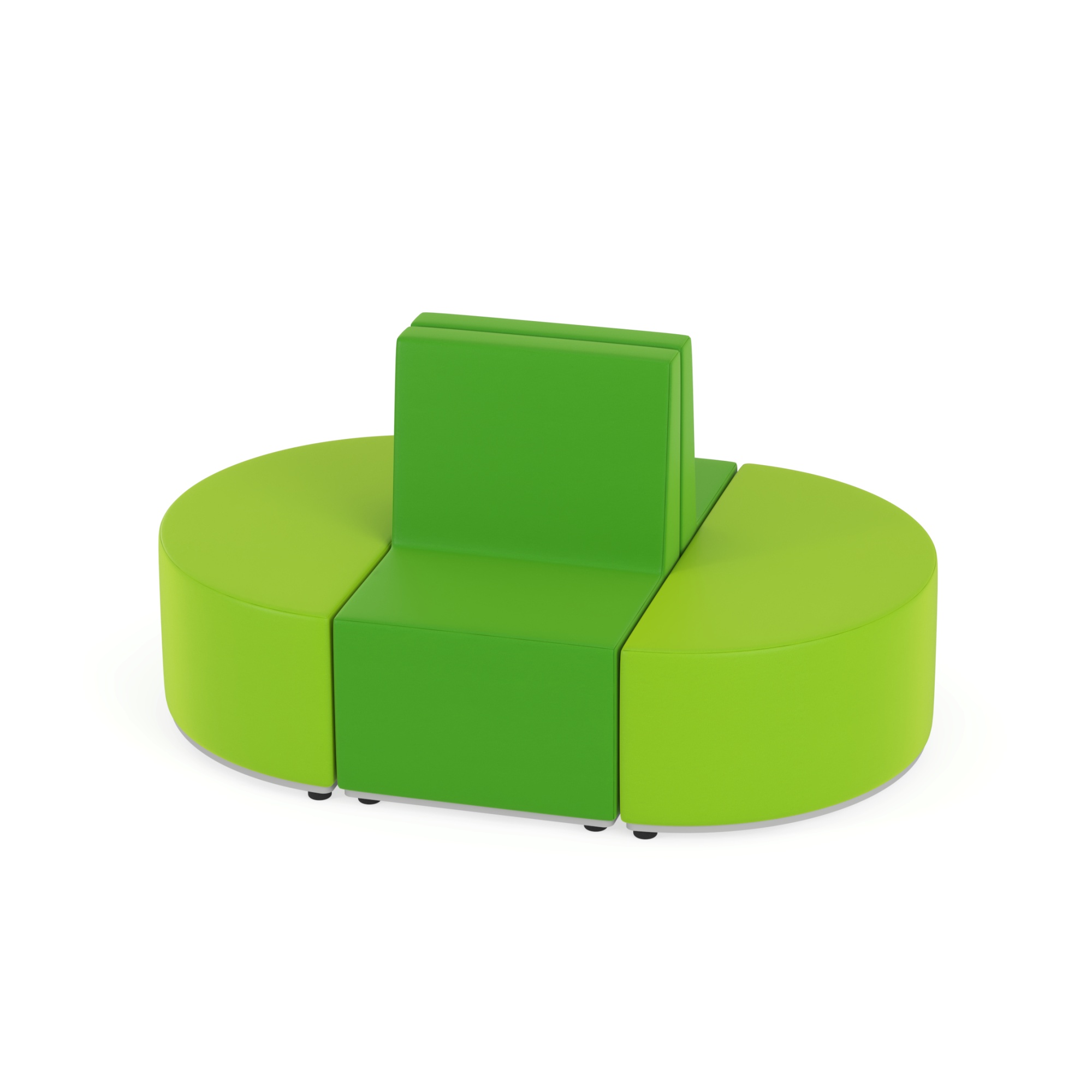 Zestaw puf Tobo 1 zielony, rozmiar 2