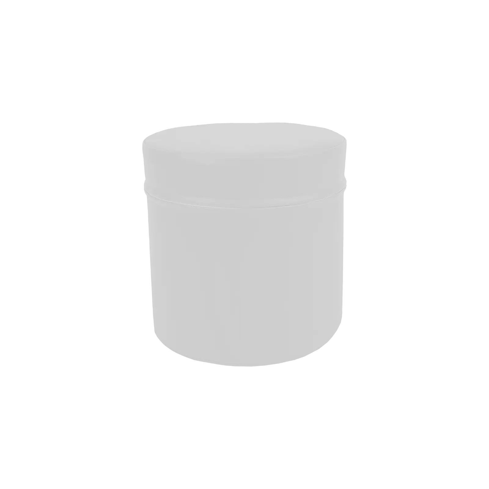 Biała pufa okrąg mała - kształtka rehabilitacyjna