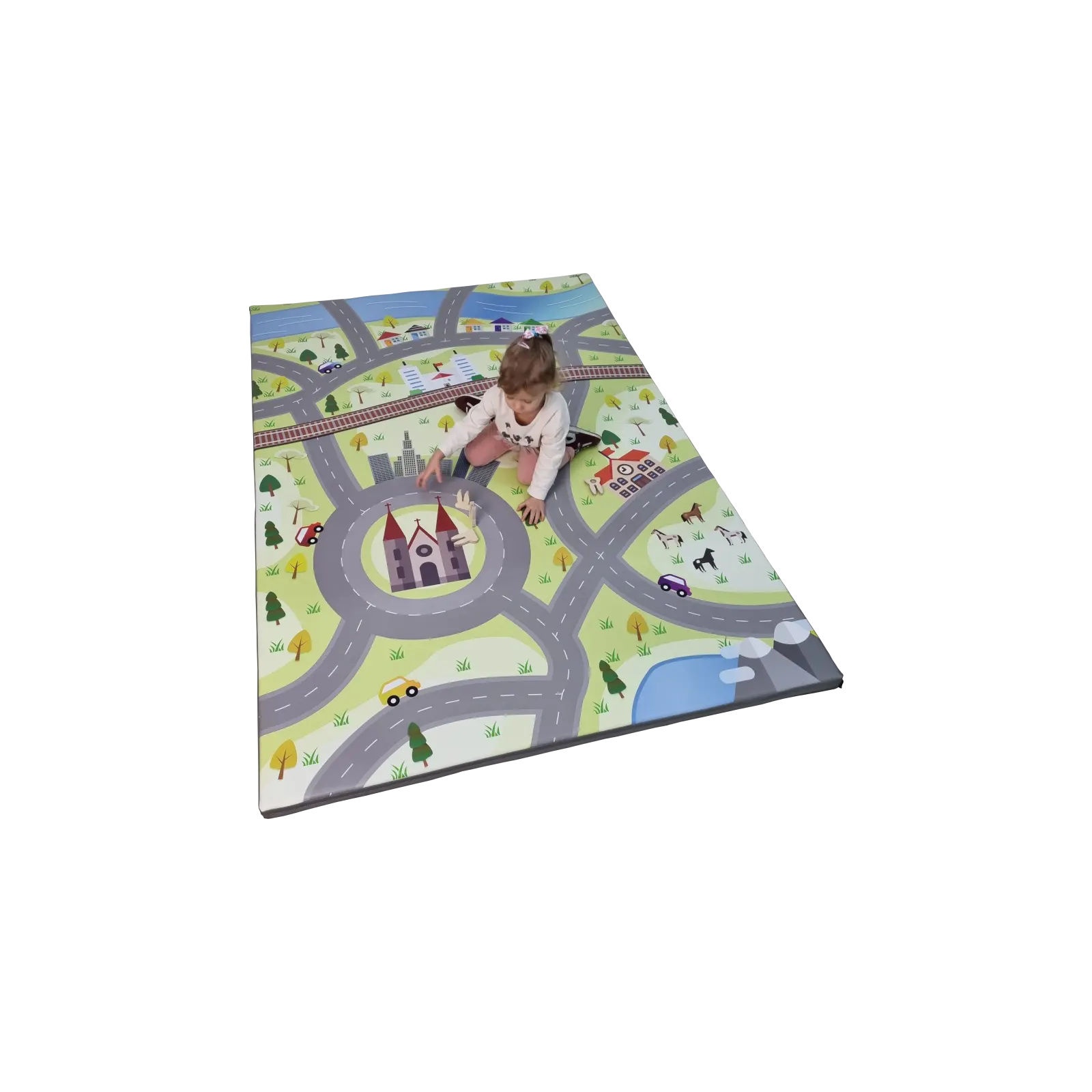 Mata z nadrukiem Miasto - obrazek 3