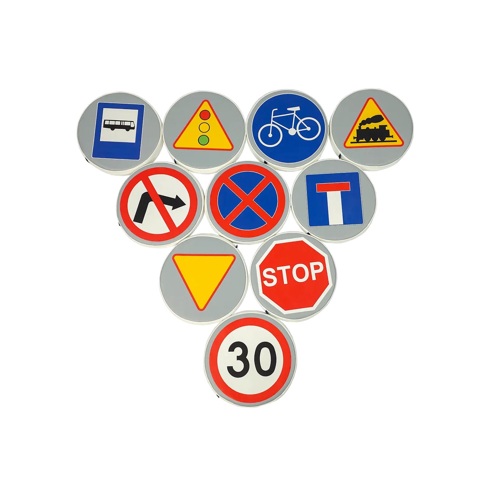 Piankowe poduszki do siedzenia - Znaki drogowe 2 - obrazek 2