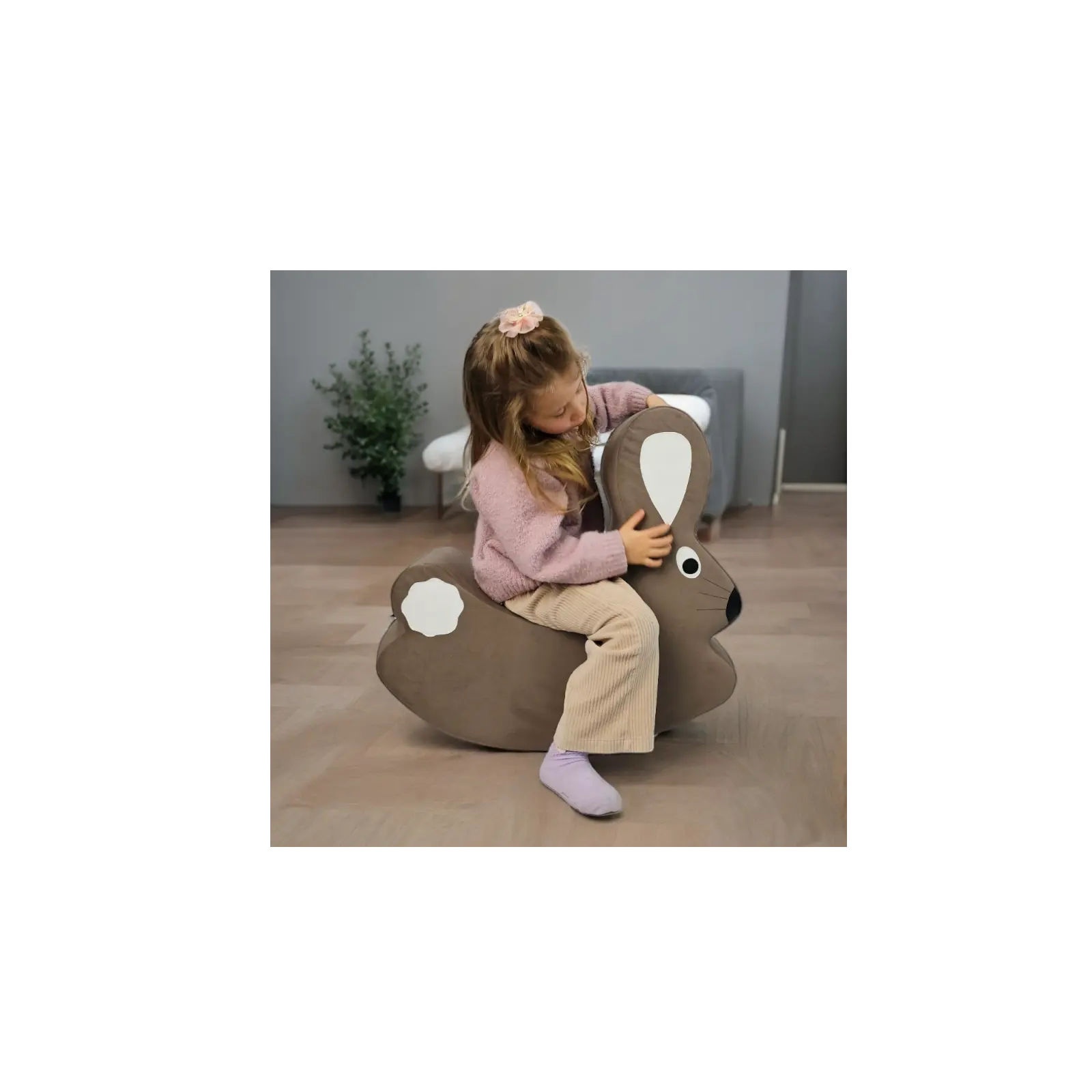 Piankowy bujak zajączek - kształtka rehabilitacyjna - obrazek 3