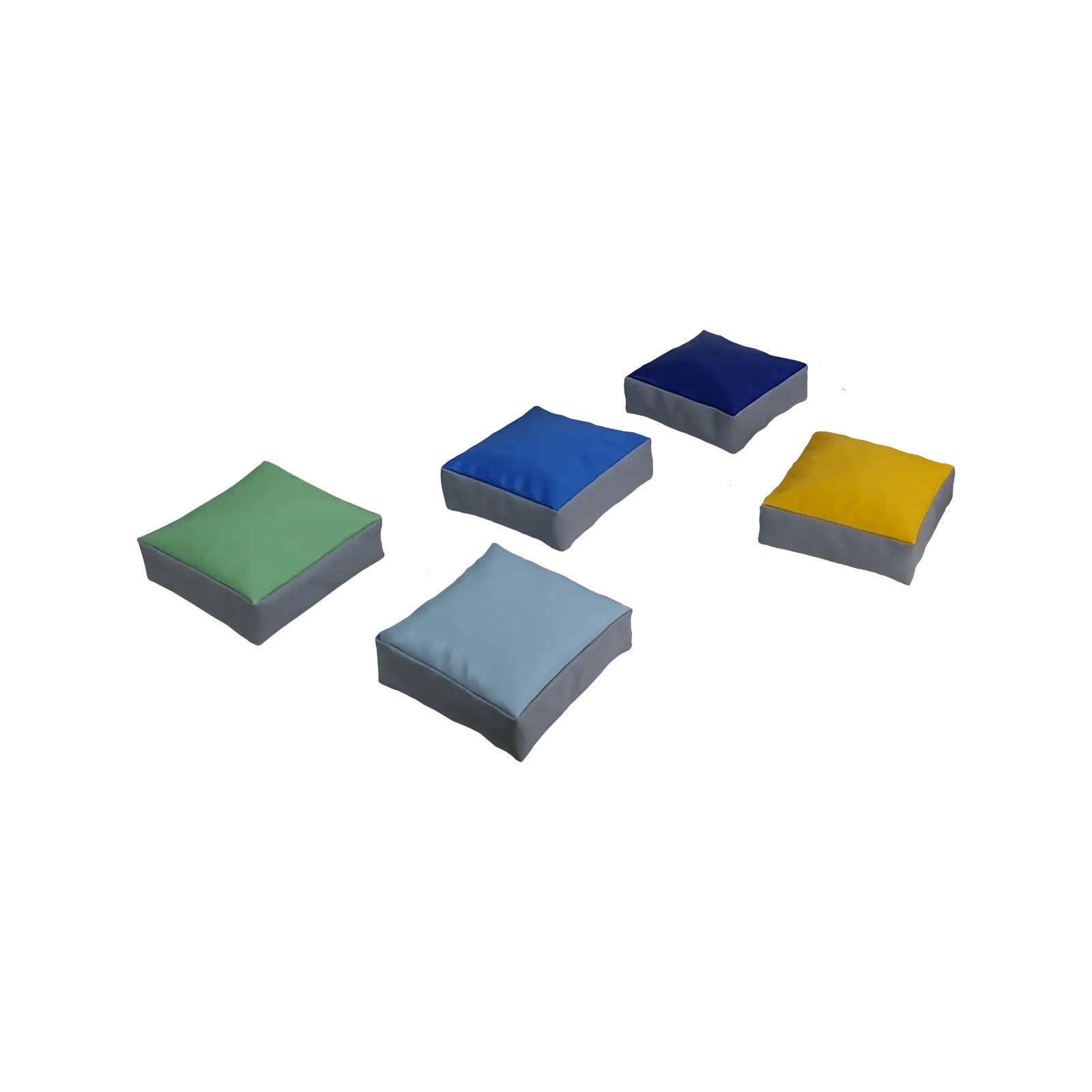 Poduszki kwadratowe do siedzenia - dropsy 30 x 30 x 10 cm - 5 szt. - obrazek 2