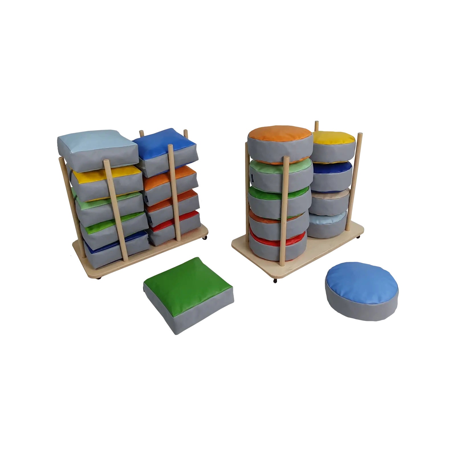 Poduszki kwadratowe do siedzenia - dropsy 30 x 30 x 10 cm - 5 szt.