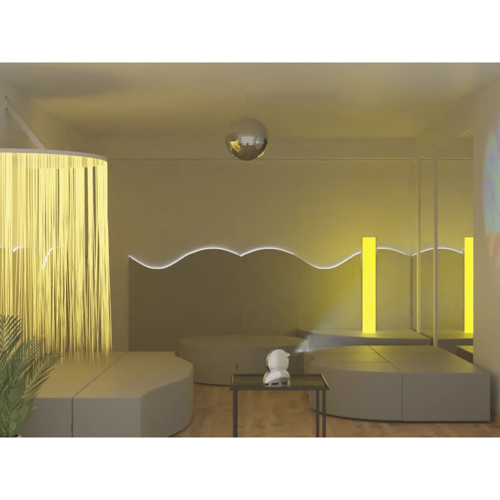 Pufa Relax do Kolumny Wodnej - narożna