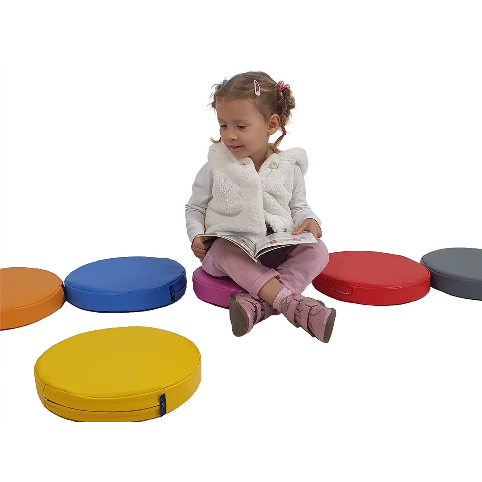 Zestaw klocków piankowych - Poduszki okrągłe 40x5 cm - 10 szt. - obrazek 3