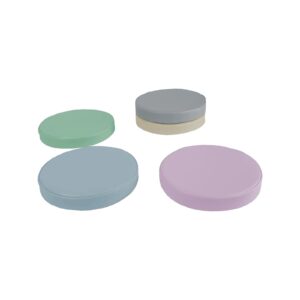 Zestaw klocków piankowych - Poduszki okrągłe pastele 35x5 cm - 5 szt.