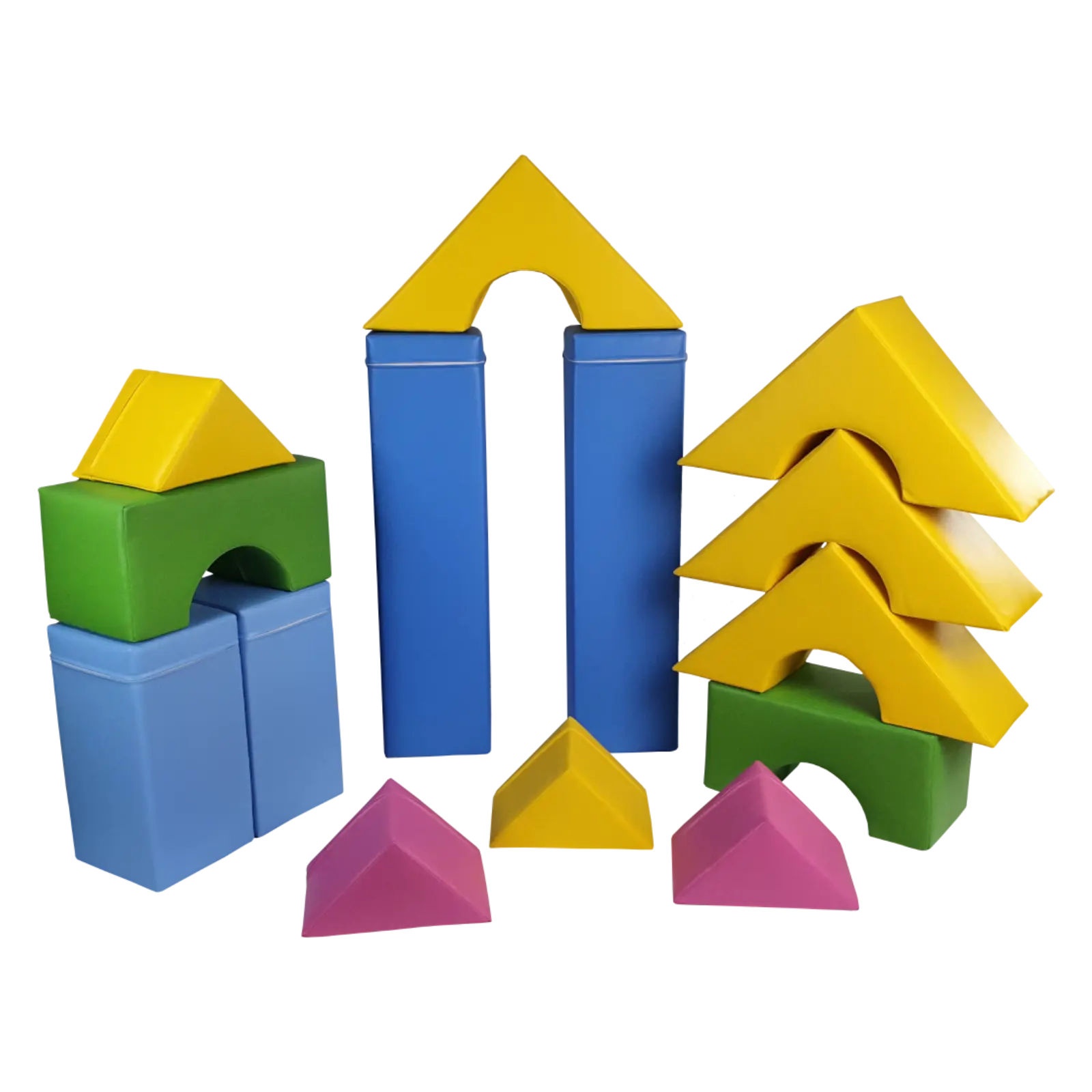 Zestaw piankowy - 14 elementów - kształtki rehabilitacyjne