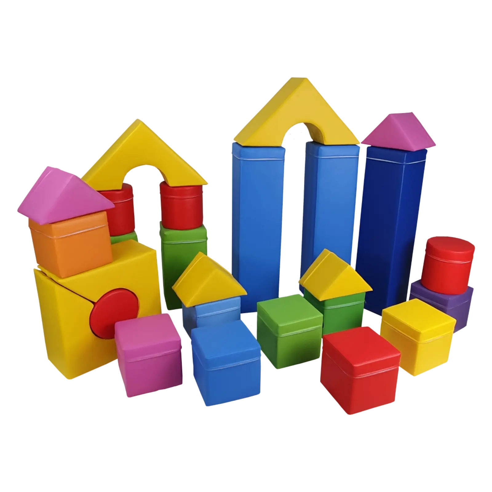 Zestaw piankowy - 28 elementów - kształtki rehabilitacyjne