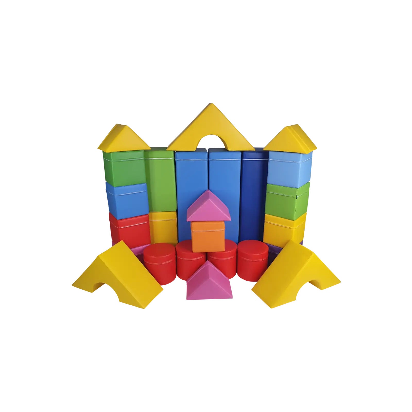 Zestaw piankowy - 28 elementów - kształtki rehabilitacyjne - obrazek 3