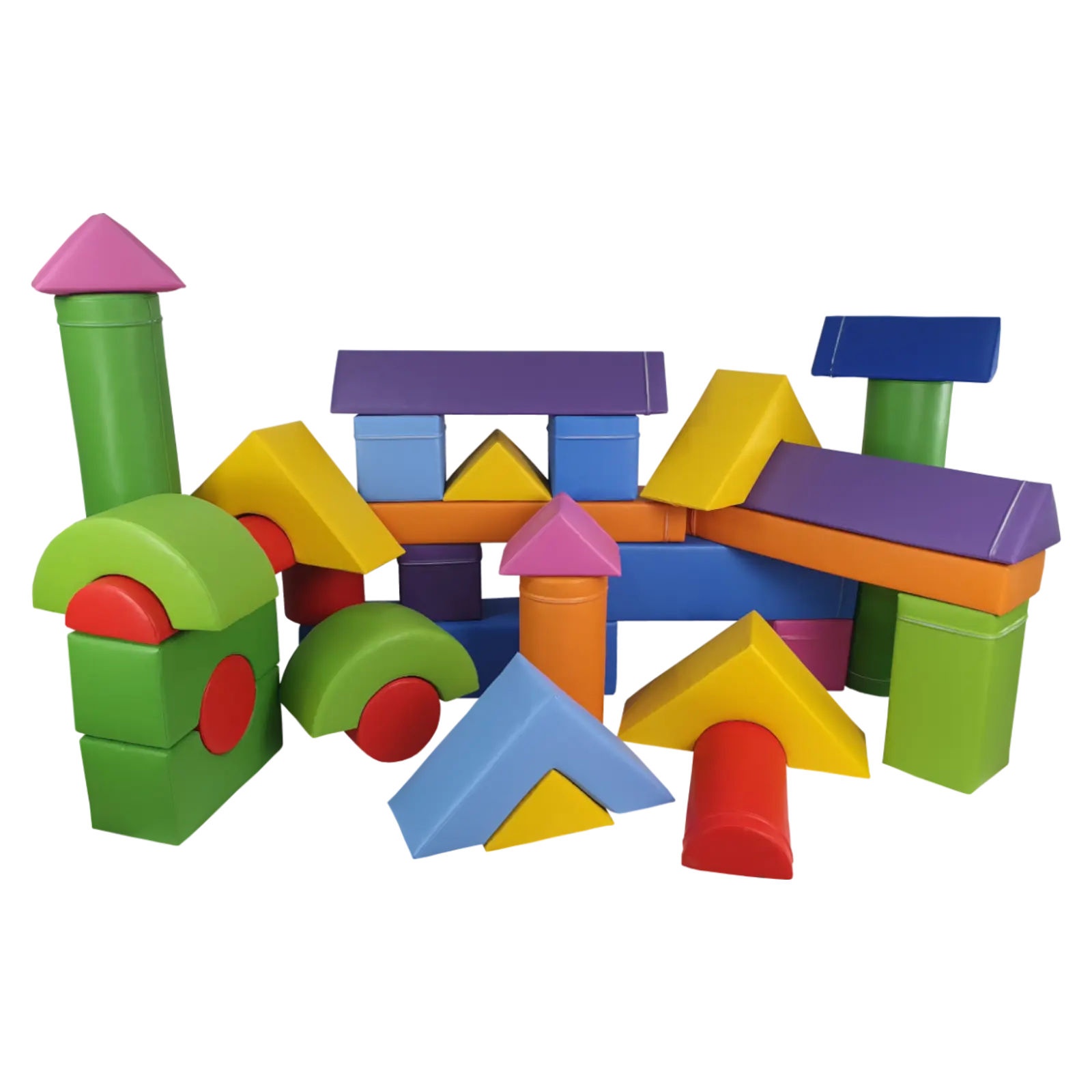 Zestaw piankowy - 33 elementów - kształtki rehabilitacyjne